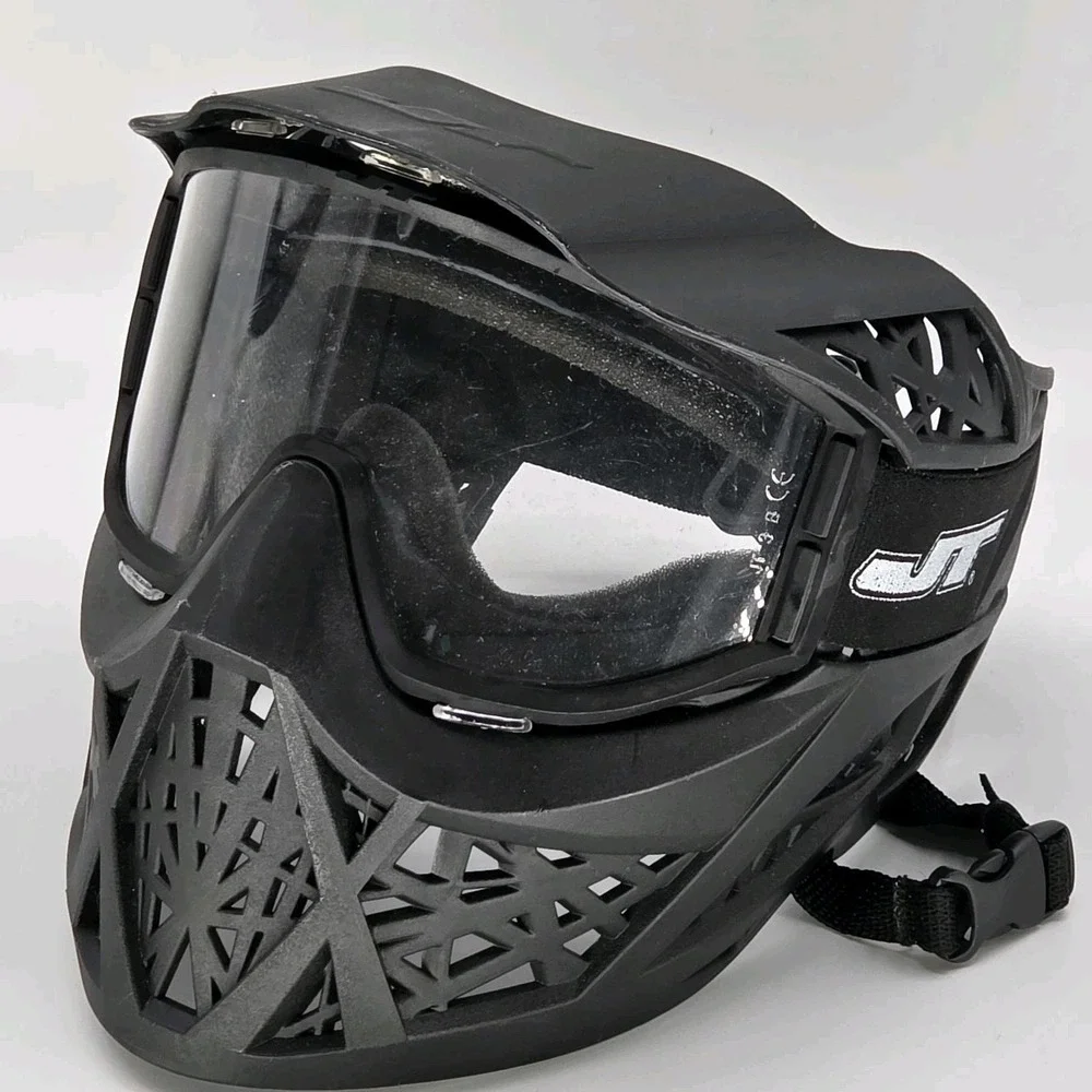 JT Paintball ProFlex Gray Black Adult Protective Mask Goggles for Paintball